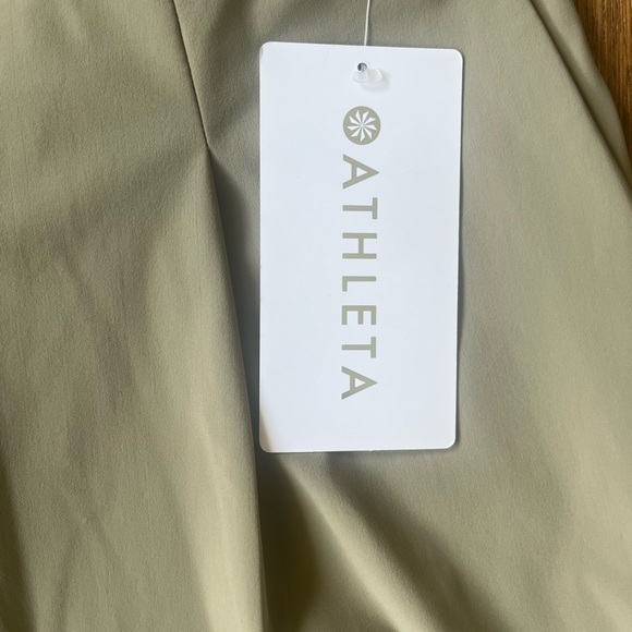 NWT Athleta Pinnacle Trouser‎ Pants Women’s Sz 14 Tan Beige Travel Lightweight - Picture 7 of 13